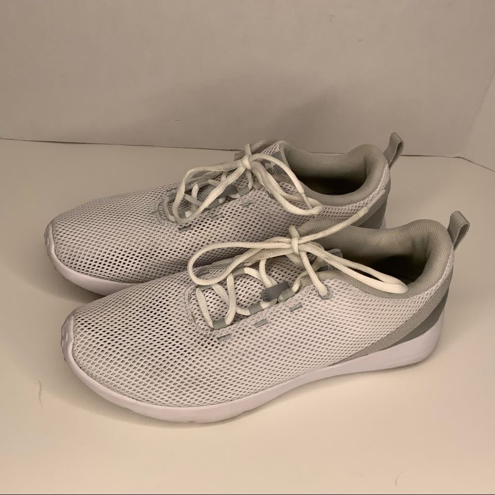 Under Armour white mesh sneakers. - Picture 3 of 15